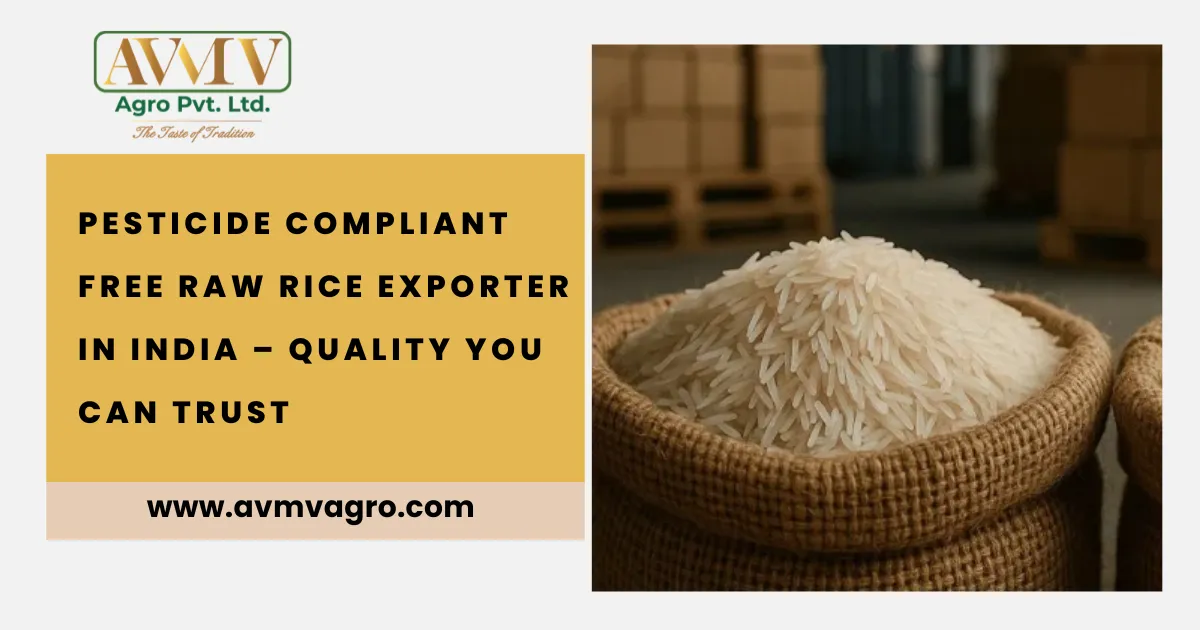 Pesticide Compliant Free Raw Rice Exporter in India – Quality You Can Trust