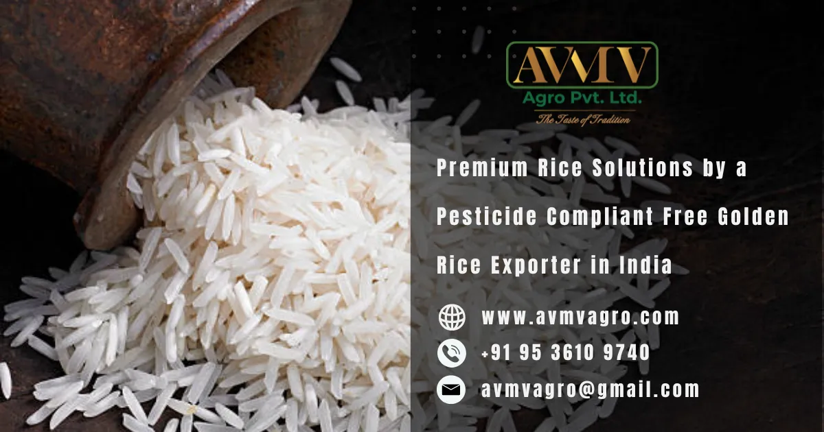 Premium Rice Solutions by a Pesticide Compliant Free Golden Rice Exporter in India